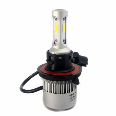 China High Low Beam LED Headlight Bulb For Car Double Beam Housing 30W H13 S2 Silver Aluminum COB Led Headlamp for sale