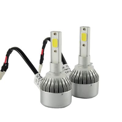 China New Arrival Single Beam Led Headlight Car Aluminum Housing H27 880 Silver C6 Headlamp 881 IP67 Waterproof for sale