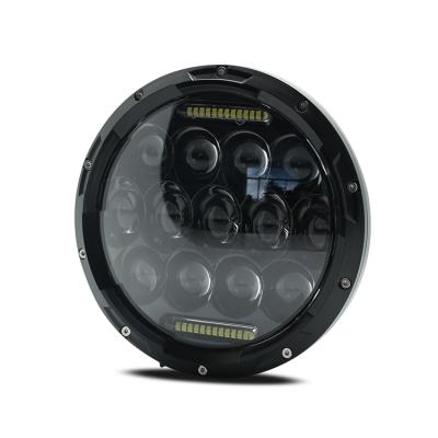 China Polycarbonate LED Headlight Restoration Kit For Truck High Beam With DRL White Round 7 Inch Led Headlamp for sale