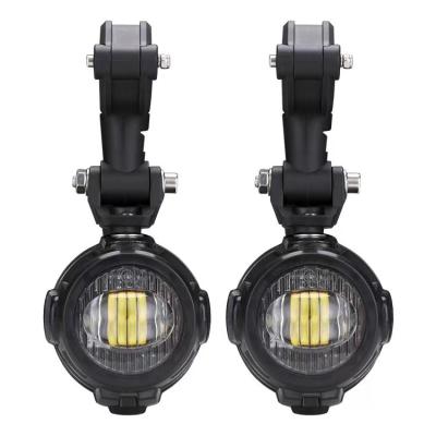 China Wholesale Led Fog Lights Auxiliary Fog Lights With Brackets For Motorcycles 40w IP67 Round LED Fog Lights for sale