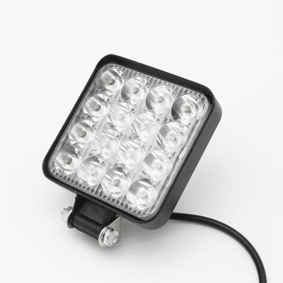 China New hot sale led work light 2021 waterproof high power working light 48w for car 3 inch square 12/24v led work light for sale