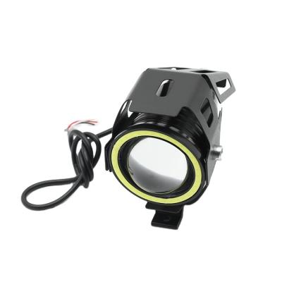 China High& Low With Strobe Function Hot Selling U7 Lamp With LED Night Light And Motorcycle Angel Eyes DC 12V 1200LM U7 Led Motorcycle Headlight for sale