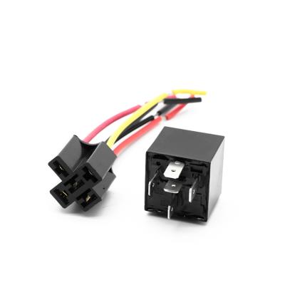 China Factory Price Car Error Free Hot Selling Relay Socket With 80a Wire Relay 12v 5 Pin for sale