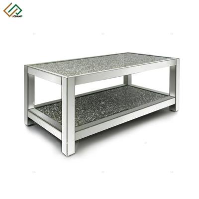 China Crushed Diamonds Top Crushed Diamonds Top Mirrored Coffee Table for sale