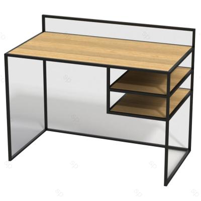 China Hot Selling Simple Style Industrial Work Table Modern Home Modular Wooden Office Computer Table Desk for sale