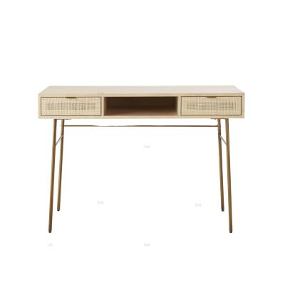 China Gold Convertible Modern Corner Leg Console Table Flat Furniture Living Room Table for sale