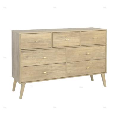 China Convertible Modern Sideboard 7 Drawer Storage Cabinet Wooden Cabinet Vintage Sideboard for sale