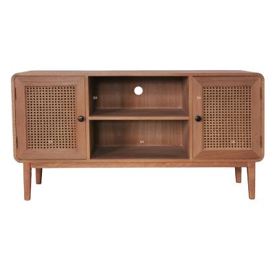 China Fashion Look Rattan Furniture Storage Cabinet Hallway Extendable Sideboard Cane Sideboard for sale