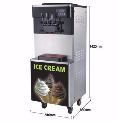 China Frozen Food Factory Commerical Steel Cheap Steel Frozen Machine Italian Soft Ice Cream Machine for sale