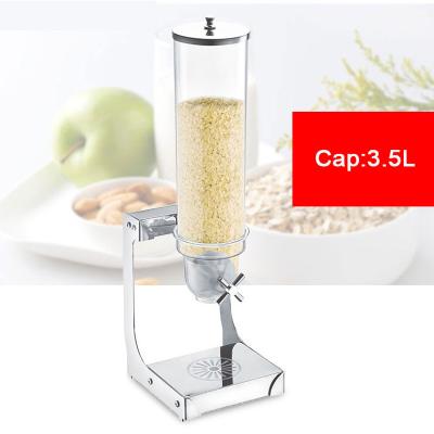 China Eco-friendly High Quality Plastic Bulk Dry Dispenser Single Grain Cereal Dispenser Food Cereal Dispenser For Sale for sale