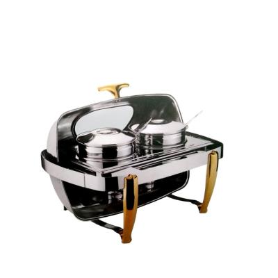 China Eco-friendly hotel restaurant food warmers muffin buffet chafing dish eco-friendly oblong buffet warmers for sale