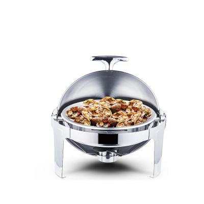 China Eco - Friendly Desktop Roll - Top Food Warmer Equipment Cold And Hot Chafing Dish Buffet Bath Marie for sale