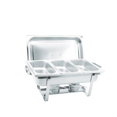 China Eco - Friendly Stainless Steel Cold And Hot Chafing Dish Buffet Food Warmer for sale