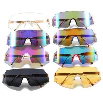 China Fashion Sunglasses 2021 New Oversized Outdoor Sports Cycling Cycling Sunglasses 2021 Summer Men Women Sunglasses for sale