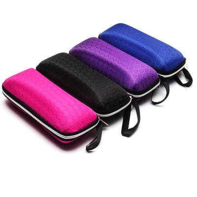 China Portable Zipper Glasses Case Colorful Custom Logo Cover Package Universal Soft Eyeglass EVA Sunglasses Box for sale