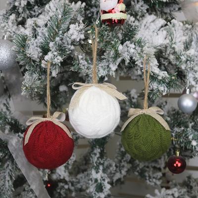 China Hanging Knitting Christmas Tree Ball Hanging Christmas Tree Ornaments Christamas Decoration and Gift Accessories for sale