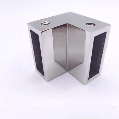 China China Factory Hardware Bathroom 90 Modern Accessories Glass Connector 90 Degree Corner Block for sale