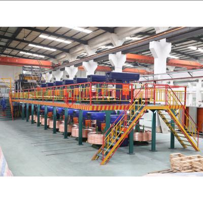 China Materials Factory Price Highly Conductive Oxygen-Free Copper Rod Wire Upward Continuous Casting Machine Conticaster for sale