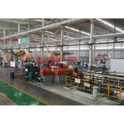 China Machinery repair shops manufacturer 20 T/d 4-22 mm copper tube pancake coil continuous casting rolling mill for sale