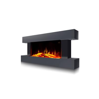 China Hotel 1000W / 2000W Free Standing Type LED Flame Effect Wall Mounted Electric Fireplace for sale