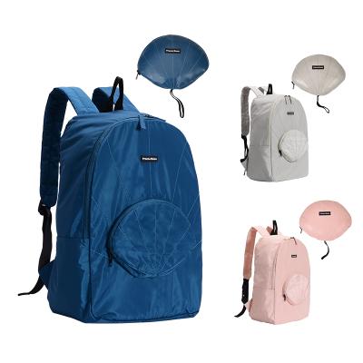 China Hot Selling Runhui Waterproof Factory Backpack Travel Backpack PU Foldable Fabric Memory Waterproof Dustproof Material Folding Bag for sale