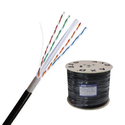 China AXD 4 Pair Lan Cable XD-1004-1 High Quality Outdoor UTP Cat.5e Cat.6 Manufacturer for sale