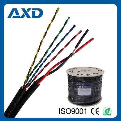 China XD-9402 CE/ROHS/CPR/ISO AXD utp cat5e cable networ siamese cable for IP cctv system XD-9402 for sale