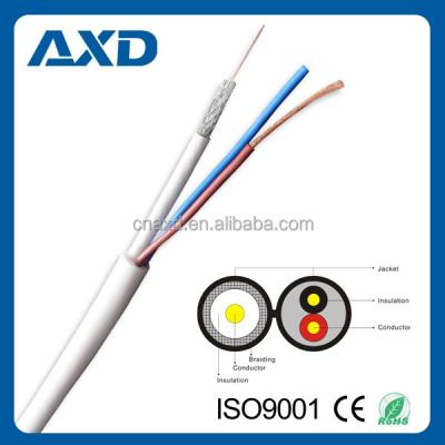 China High Quality AXD PVC CCTV Cable RG59+2C Siamese Cable for sale