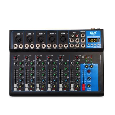 China Studio at. Professional 7 Ch Karaoke Music 4 Disco\Bar\Club\Home Recording Dsp Sound Interface Controller Recorder Consoles Audio DJ Mixer for sale