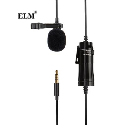 China 3.5 Lavalier Microphone Jacks Mini Clip Mic Collar Lavalier Cable Microphone For Smartphone for sale