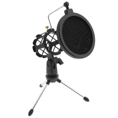 China Professional High Quality Mini Adjustable Portable Desktop Microphone Stand Tripod Stand AGT-T01 for sale