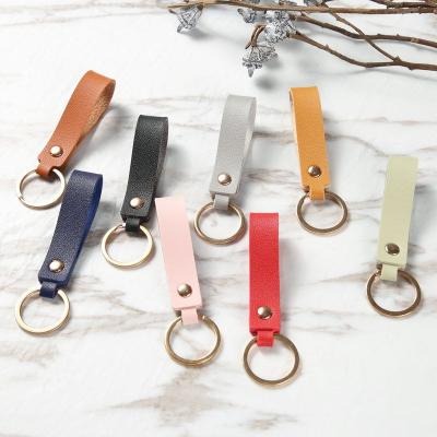 China Factory Direct Genuine Leather Metal PU Leather Key Chain Wholesale for sale