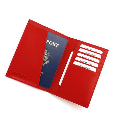 China Stylish RFID Money Clips Type In Minimalist Leather Wallets Women Passport Holder for sale