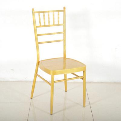 China Modern Chinese Imports Wholesale Design Luxury Gold Outdoor Wedding Event Chair Golden Metal Frame Hotel Used Banquet Chairs For Sale for sale