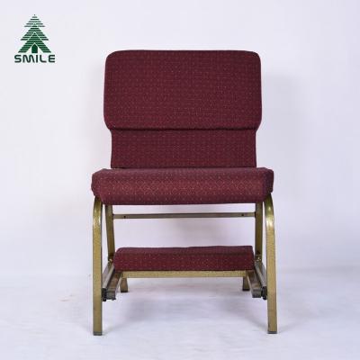 China Wholesale Cheap Commercial Furniture Church Chairs With Kneeler for sale