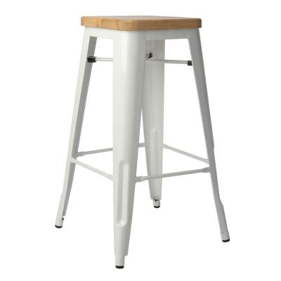 China Industrial vintage metal stools wholesale stacking cheap metal bar stools for sale for sale