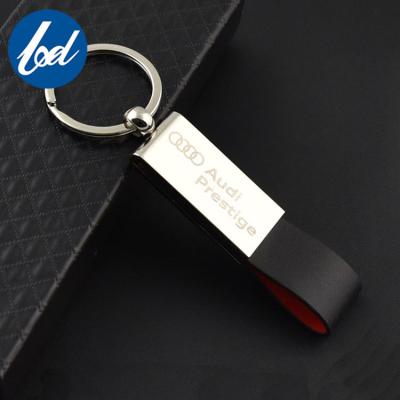 China Promotion/Wholesale Gifts High Quality Alloy Car Custom Leather Key Chain Leather Key Chain for sale