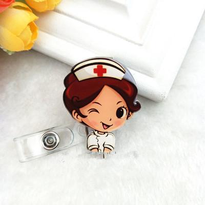 China Custom Badge Reel Cartoon Nurse Badge Holder Badge Reel Holder and Accessories Badge Holder for sale