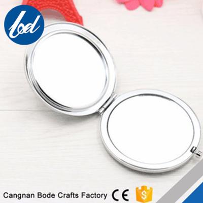 China Hot Selling Mini Mirror Double Sided Custom Made High Quality Compact Mirror Pocket Makeup Mirror for sale