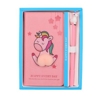 China Cute Custom Anti-stress Soft Cover 2023 Pressure Release Soft Cover Foaming Soft Squishy Slow Rising Notebook for sale