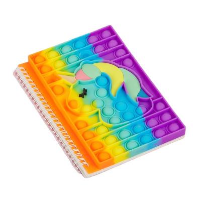 China Hot Sale Spiral Notebook Push Bubble Noise Notebook Small Spiral Noise Notebook for sale