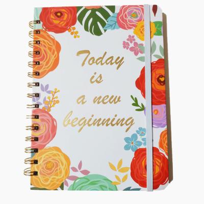 China Wholesale custom 2023 soft cover printing plain hardcover a5 journal daily spiral notebook 2022 for sale