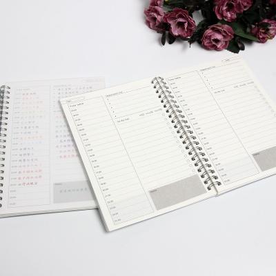 China Office Spiral School Writing Custom Wholesale Journal Planner Cardboard Cover Hardcover Spiral Notebook for sale