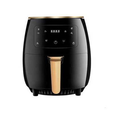 China Household Air Fryer 4.5L Red Digital Black No Oil Free Electric Oil Large Capacity Touch Screen Control for sale