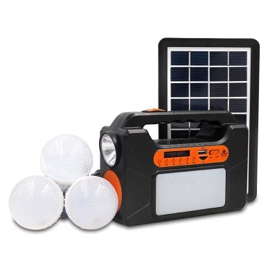 China Hot Selling Solar Powered Portable Solar Powered Radio Generator Home Solar System with BT/TF/USB/FM Speaker for Households for sale