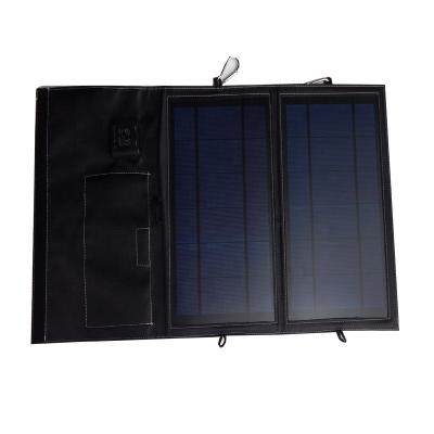 China 14W Poly Solar Panel PROFESSIONAL USB Universal Output Handle Wallet Bag Charger for sale