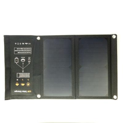 China 15W Universal USB PROFESSIONAL Mono Solar Panel Output Handle Wallet Bag Charger for sale