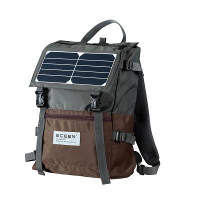 China With Main Material USB Power Backpack Polyester Solar Panel Solar Backpack for sale