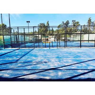 China Professional 12mm Tempered Glass Padel Court Stadium Lawn Supplier in China for sale