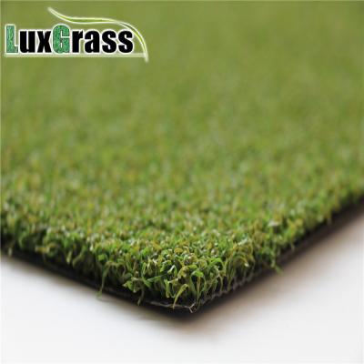 China Curly Pe Turf Field 12mm Two Tone Golf Cricket Pitch Synthetic Grass Mat for sale